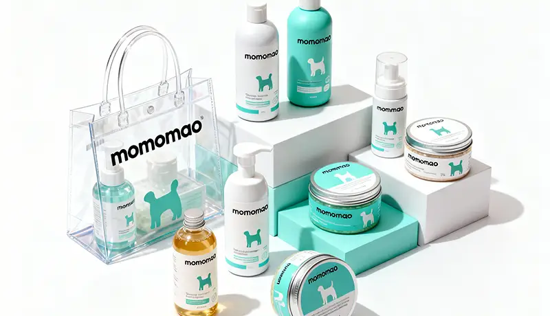 宠物食品包装设计实例与品牌VI系统展示:高端猫粮狗粮包装设计与宠物品牌全案设计中的视觉识别系统应用,体现宠物品牌设计公司的专业整合能力。