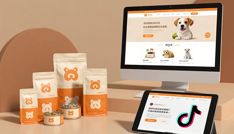 Harmony宠物品牌电商VI与包装设计系统展示，由杭州宠物品牌设计公司创作，体现宠物品牌设计、宠物包装设计与电商视觉的融合