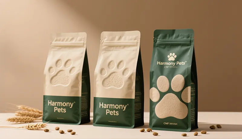 奥扬设计观点：CMF在宠物包装设计中的应用案例，展示色彩材料工艺如何塑造品牌性格