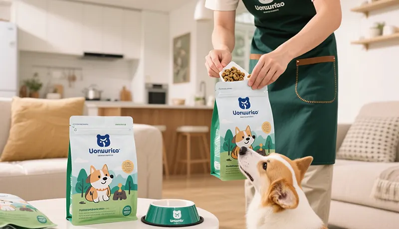 宠物品牌故事与情感化包装设计在家庭场景中的应用，由杭州宠物品牌设计公司提供宠物品牌全案设计服务，展示宠物食品包装设计如何连接人宠情感，提升品牌忠诚度